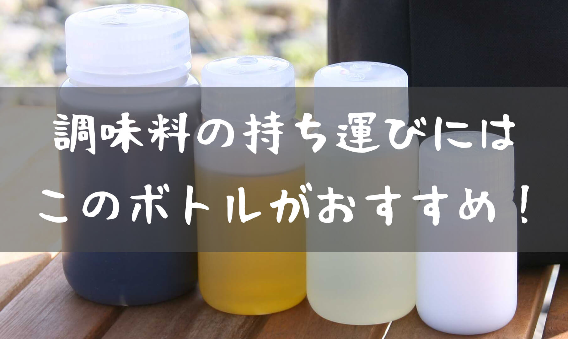 調味料を入れるなら Nalgene ナルゲン 広口丸形ボトル T Style Outdoor